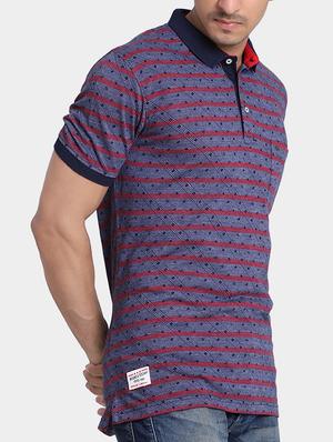 blue cotton all over print t-shirt - 15348140 - Standard Image - 2