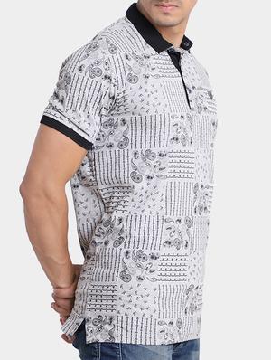 grey cotton all over print t-shirt - 15348150 - Standard Image - 2
