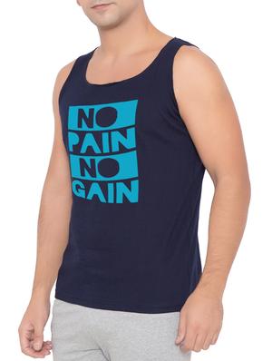 navy blue cotton vest - 15348381 - Standard Image - 2