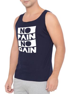 navy blue cotton vest - 15348382 - Standard Image - 2