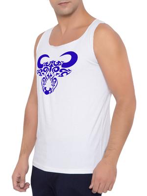 white cotton blend vest - 15348425 - Standard Image - 2