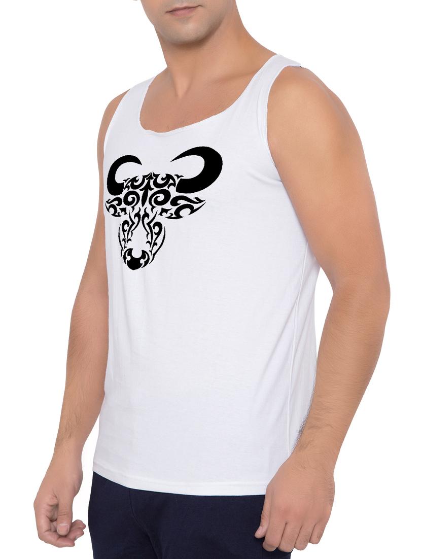 white cotton vest - 15348426 - Zoom Image - 2