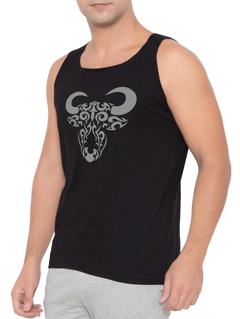 black cotton vest - 15348431 - Zoom Image - 2