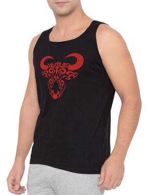 black cotton blend vest - 15348432 - Standard Image - 2