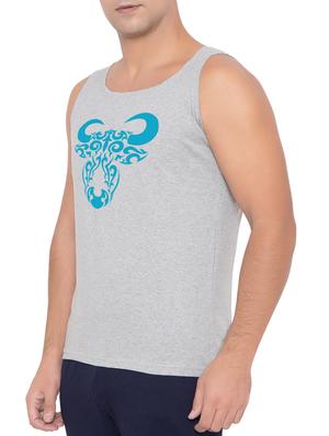 grey cotton blend vest - 15348444 - Standard Image - 2