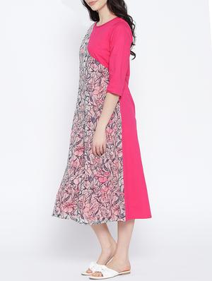 floral a-line dress - 15348643 - Standard Image - 2