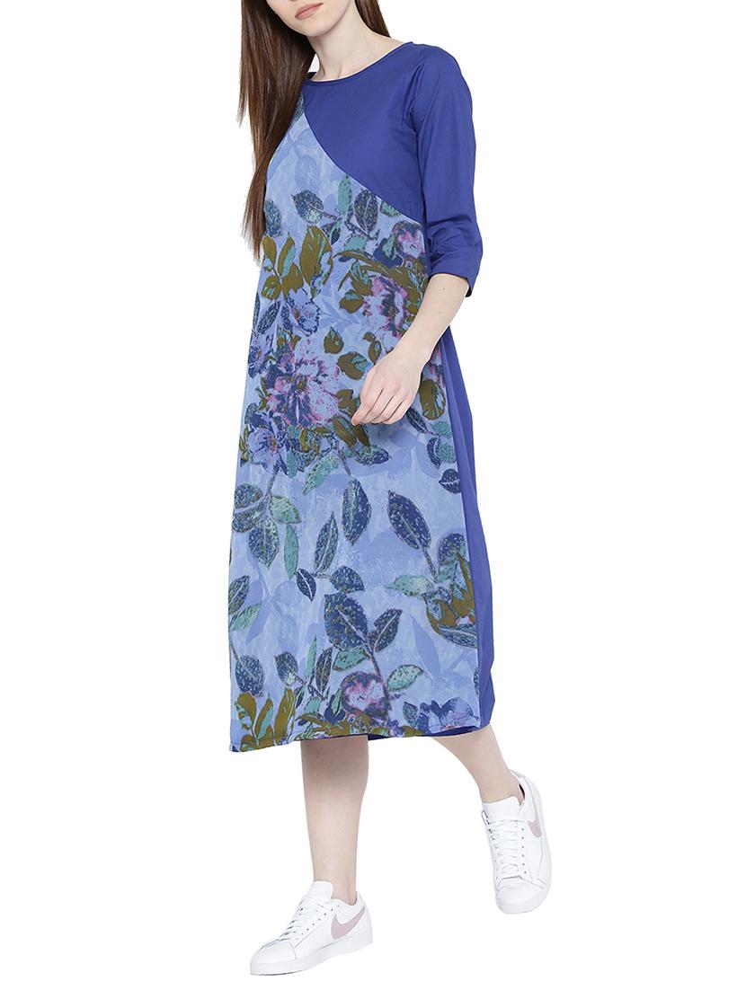 printed a-line dress - 15348649 - Zoom Image - 2