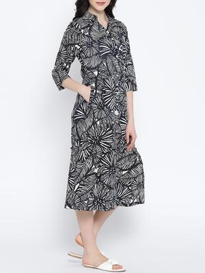 button down a-line dress - 15348652 - Standard Image - 2