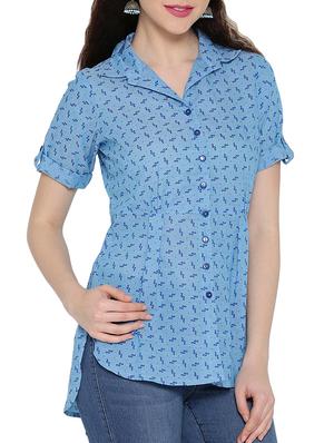 high-low shirt tunic - 15348712 - Standard Image - 2