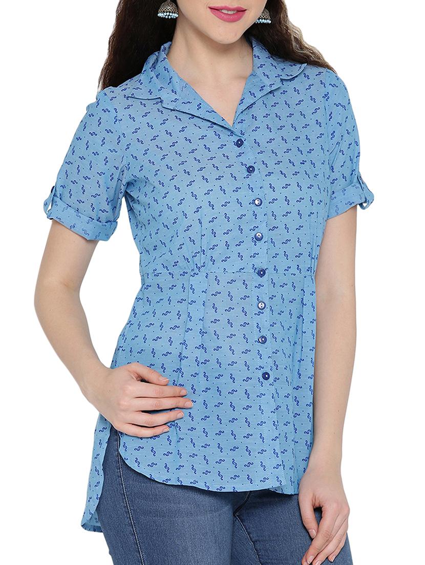 high-low shirt tunic - 15348712 - Zoom Image - 2