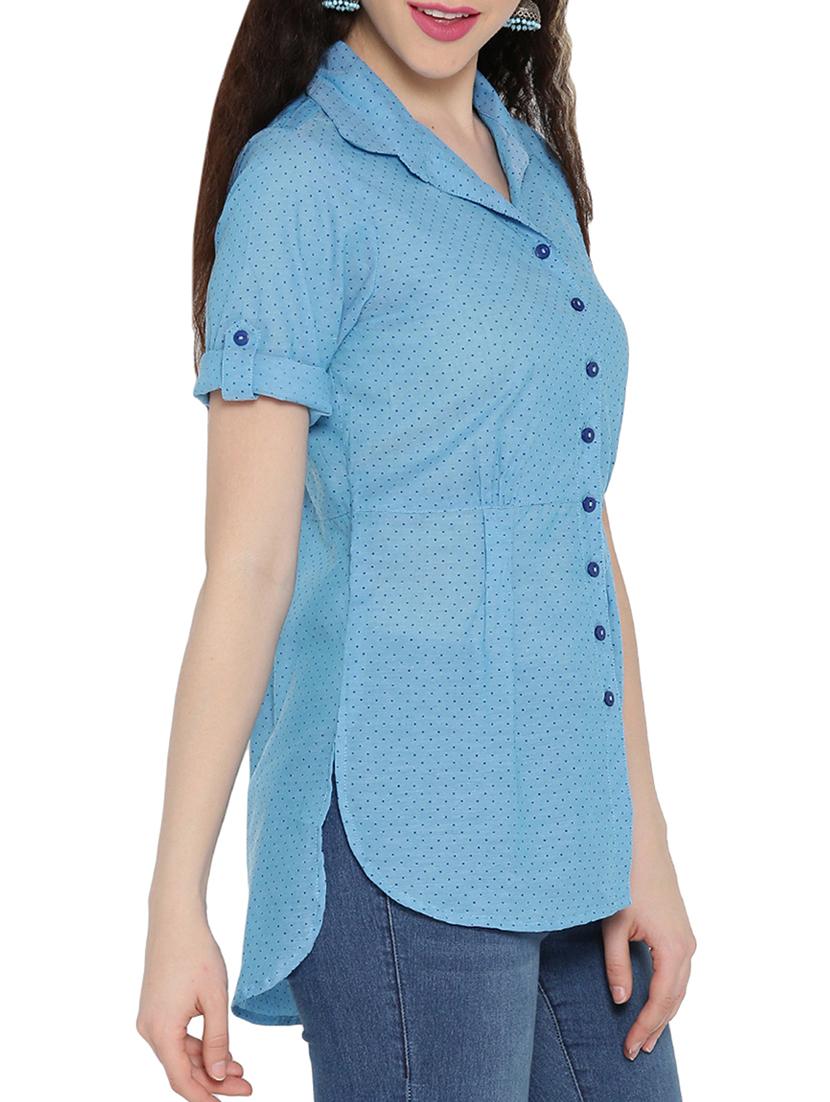 polka dotted high-low tunic - 15348713 - Zoom Image - 2