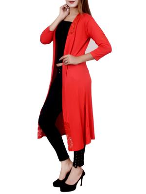 Lace trim detail shrug - 15348929 - Standard Image - 2