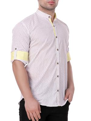white cotton casual shirt - 15349188 - Standard Image - 2