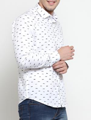 white cotton casual shirt - 15349893 - Standard Image - 2