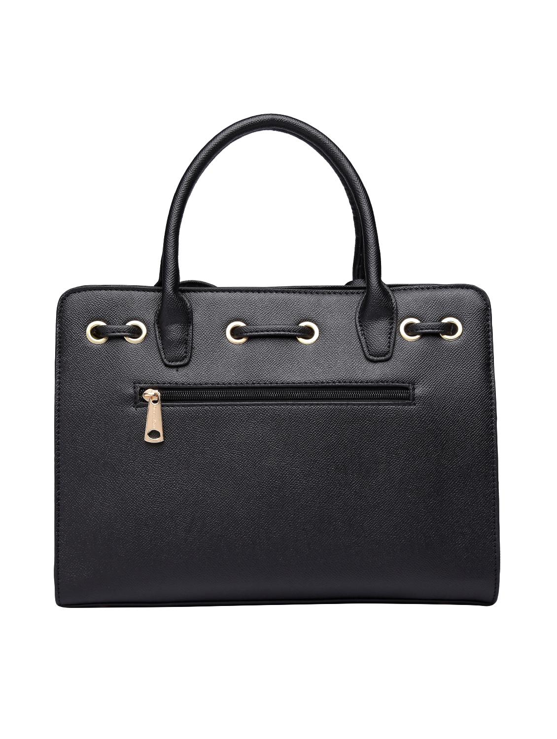 black leatherette (pu) regular handbag - 15350448 - Zoom Image - 2