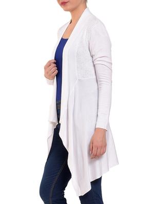 asymmetric knitted shrug - 15350642 - Standard Image - 2