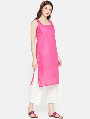 chikankari straight kurta - 15352274 - Standard Image - 2
