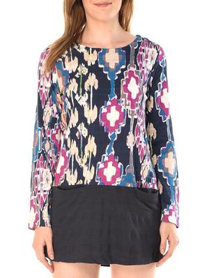 printed drop waist dress - 15352518 - Standard Image - 2