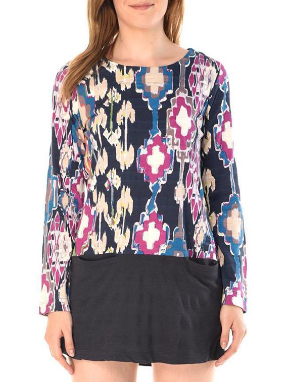 printed drop waist dress - 15352518 - Zoom Image - 2