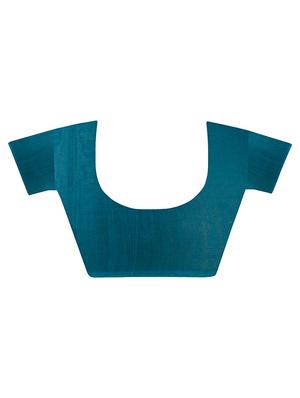contrast bordered bandhani saree with blouse - 15353605 - Standard Image - 5