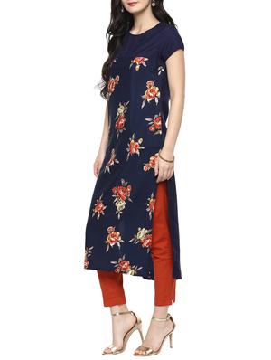 printed straight kurta - 15353778 - Standard Image - 2