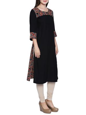 printed straight kurta - 15353872 - Standard Image - 2