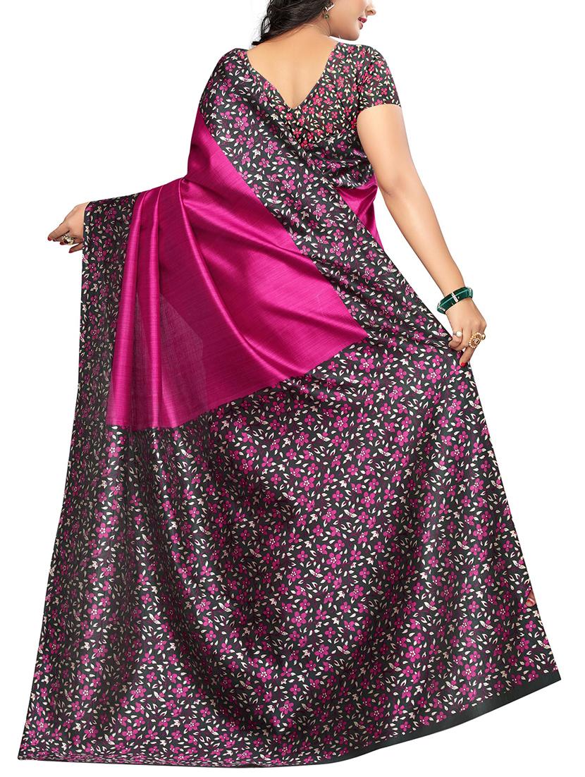 ditsy floral bordered saree with blouse - 15354219 - Zoom Image - 2