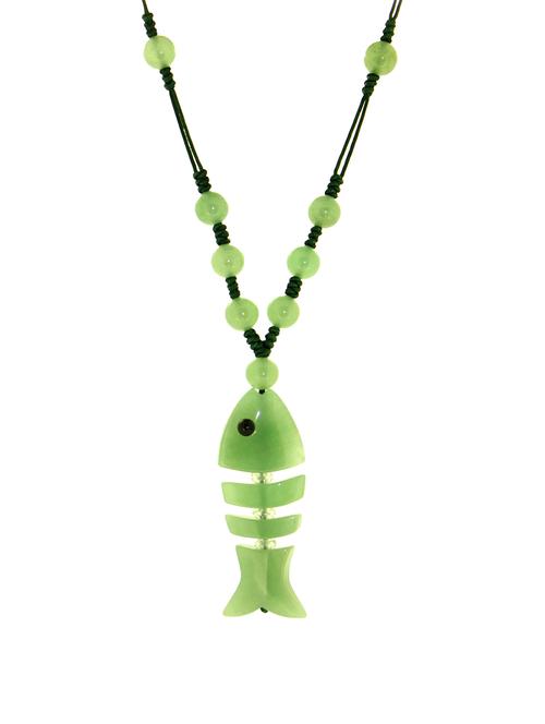 green crystal other necklace - 15354507 - Standard Image - 1