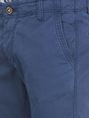 navy blue cotton chinos casual trousers - 15358887 - Standard Image - 5