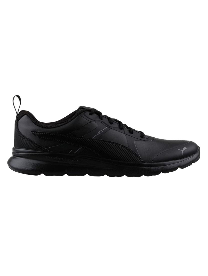 black leatherette sport shoes - 15359417 - Zoom Image - 2