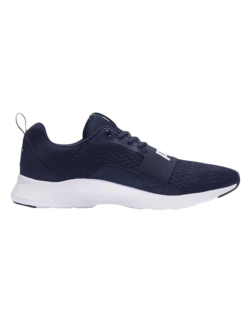 navy Mesh sport shoes - 15359421 - Zoom Image - 2