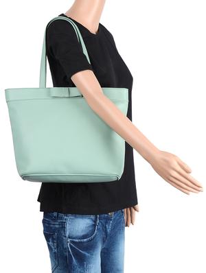 green leatherette (pu) combo handbag - 15359515 - Standard Image - 5