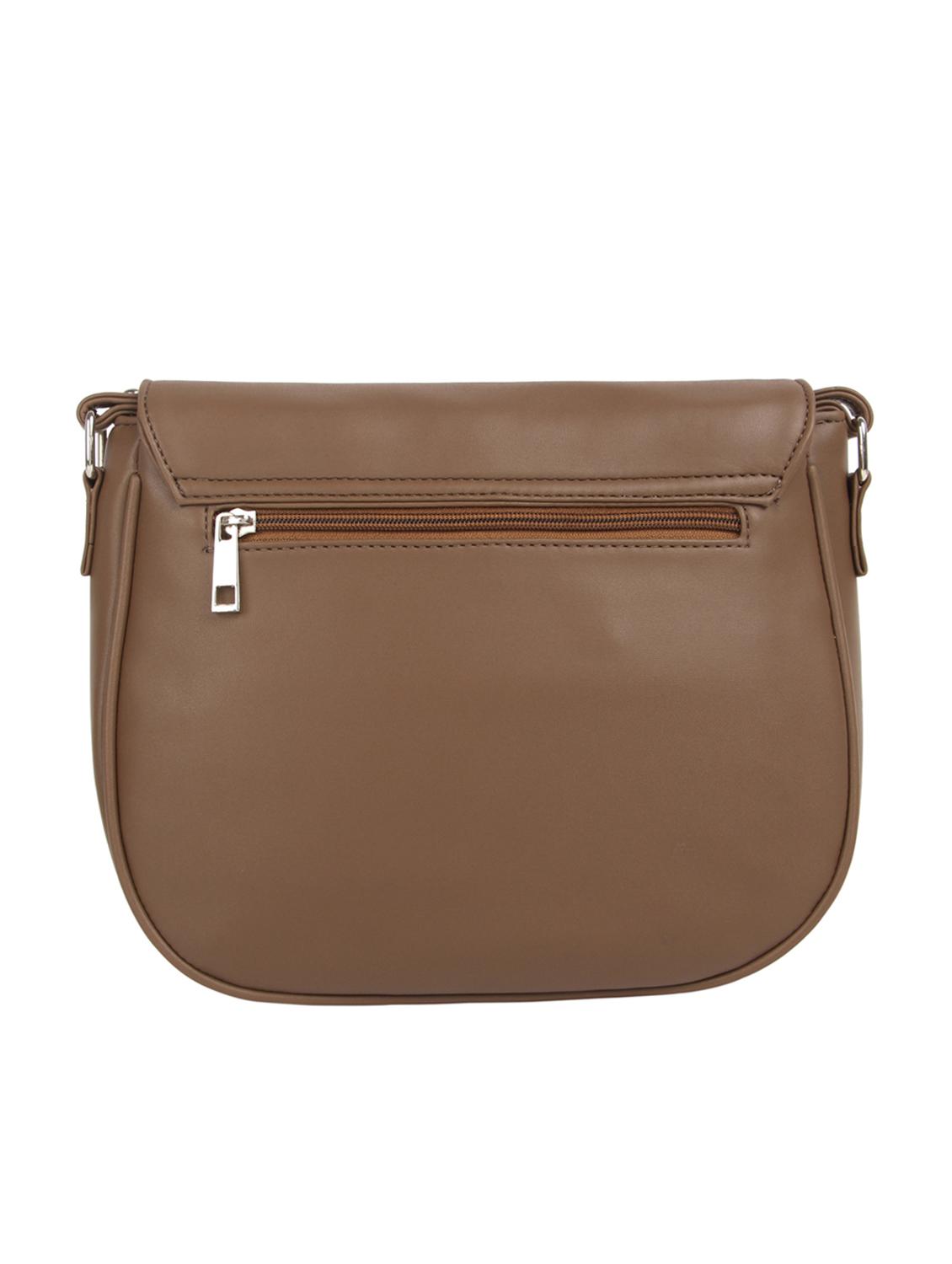 brown leatherette (pu) regular sling bag - 15359531 - Zoom Image - 2