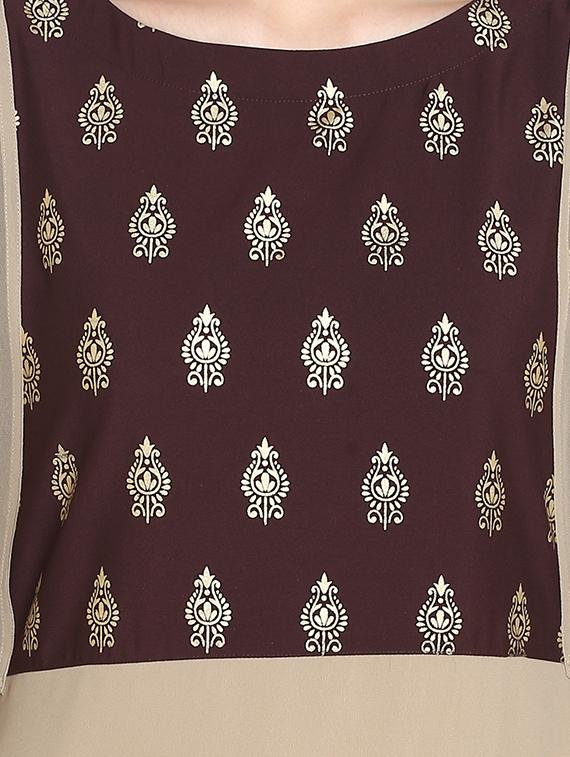 asymmetric flared kurta - 15359593 - Zoom Image - 5