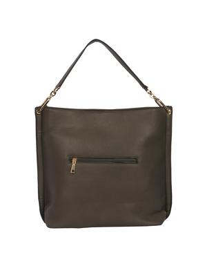 brown leatherette (pu) regular handbag - 15360252 - Standard Image - 2