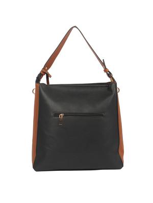 black leatherette (pu) regular handbag - 15360258 - Standard Image - 2