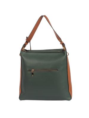 green leatherette (pu) regular handbag - 15360261 - Standard Image - 2