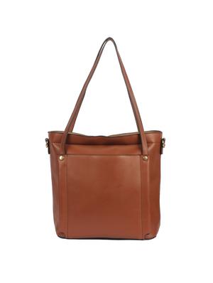tan leatherette (pu) combo handbag - 15360266 - Standard Image - 2