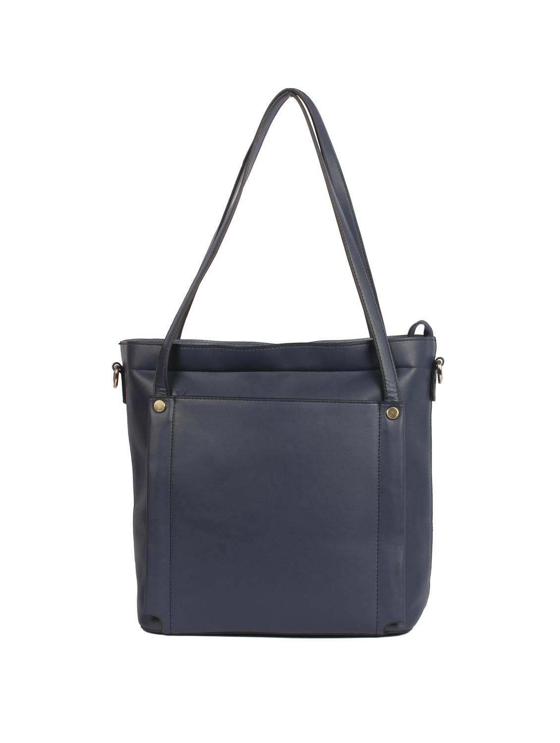 blue leatherette (pu) combo handbag - 15360267 - Zoom Image - 2