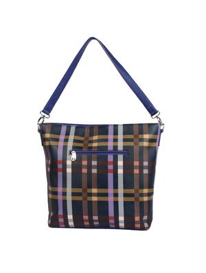 blue leatherette (pu) regular handbag - 15360270 - Standard Image - 2