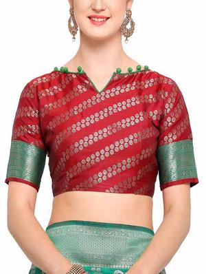 delicate golden border banarasi saree with blouse - 15360750 - Standard Image - 2