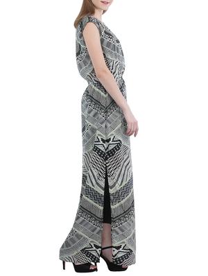 printed cut out detail maxi dress - 15360786 - Standard Image - 2