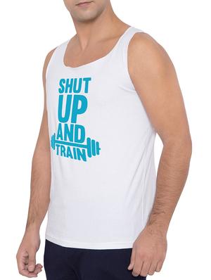 white cotton blend vest - 15360828 - Standard Image - 2