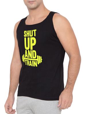black cotton blend vest - 15360832 - Standard Image - 2
