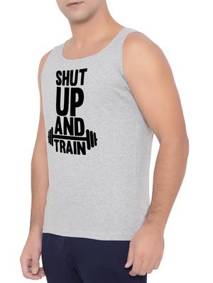 grey cotton blend vest - 15360843 - Standard Image - 2