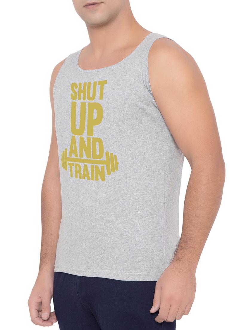 grey cotton blend vest - 15360844 - Zoom Image - 2