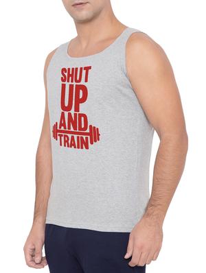 grey cotton blend vest - 15360845 - Standard Image - 2