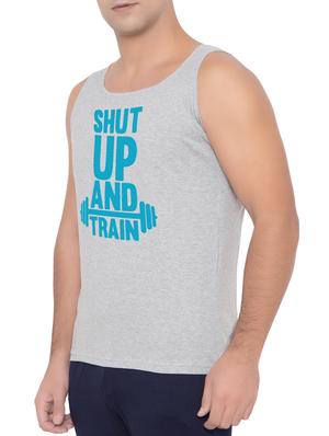 grey cotton blend vest - 15360846 - Standard Image - 2