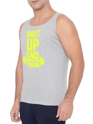 grey cotton blend vest - 15360847 - Standard Image - 2