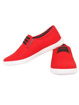 red canvas casual slip on - 15361022 - Standard Image - 2